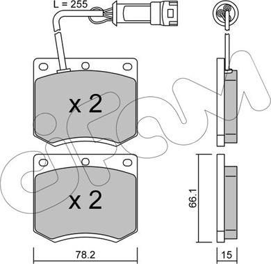 Cifam 822-023-1 - Bremsbelagsatz, Scheibenbremse alexcarstop-ersatzteile.com