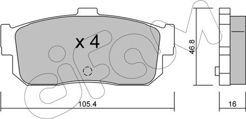 Cifam 822-193-0 - Bremsbelagsatz, Scheibenbremse alexcarstop-ersatzteile.com