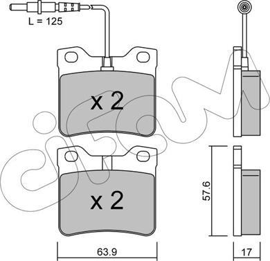 Cifam 822-192-0 - Bremsbelagsatz, Scheibenbremse alexcarstop-ersatzteile.com