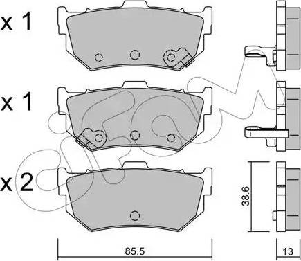 Cifam 822-169-0 - Bremsbelagsatz, Scheibenbremse alexcarstop-ersatzteile.com