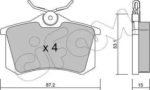 Valeo 598975 - Bremsbelagsatz, Scheibenbremse alexcarstop-ersatzteile.com