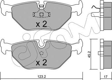 Cifam 822-180-0 - Bremsbelagsatz, Scheibenbremse alexcarstop-ersatzteile.com