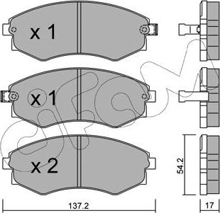 Cifam 822-188-0 - Bremsbelagsatz, Scheibenbremse alexcarstop-ersatzteile.com