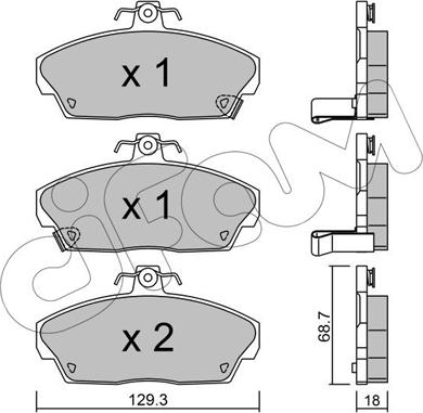 Cifam 822-174-0 - Bremsbelagsatz, Scheibenbremse alexcarstop-ersatzteile.com