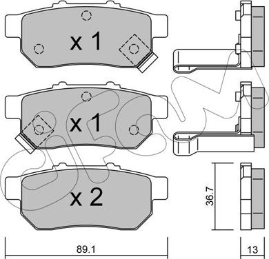 Cifam 822-176-1 - Bremsbelagsatz, Scheibenbremse alexcarstop-ersatzteile.com