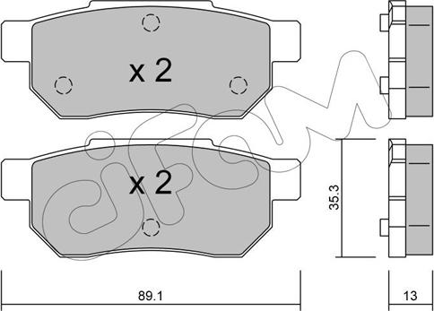 Cifam 822-170-0 - Bremsbelagsatz, Scheibenbremse alexcarstop-ersatzteile.com