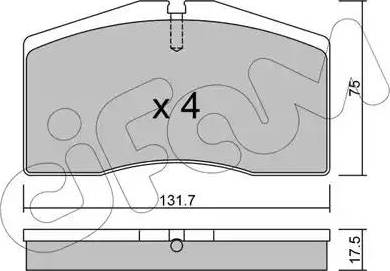 Cifam 822-890-0 - Bremsbelagsatz, Scheibenbremse alexcarstop-ersatzteile.com