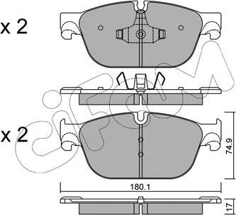 Cifam 822-854-0 - Bremsbelagsatz, Scheibenbremse alexcarstop-ersatzteile.com