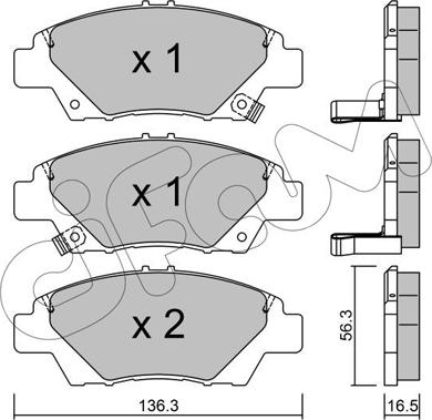 Cifam 822-865-0 - Bremsbelagsatz, Scheibenbremse alexcarstop-ersatzteile.com