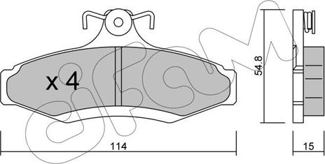 Cifam 822-369-0 - Bremsbelagsatz, Scheibenbremse alexcarstop-ersatzteile.com