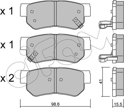 Cifam 822-365-0 - Bremsbelagsatz, Scheibenbremse alexcarstop-ersatzteile.com