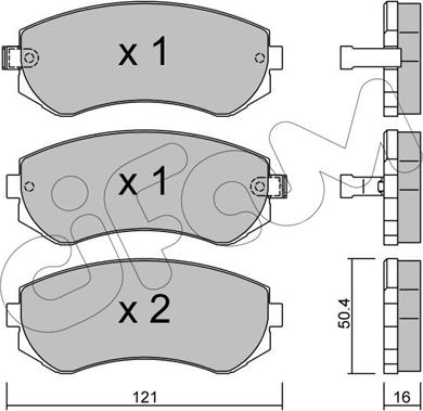 Cifam 822-304-0 - Bremsbelagsatz, Scheibenbremse alexcarstop-ersatzteile.com