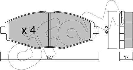 Cifam 822-293-0 - Bremsbelagsatz, Scheibenbremse alexcarstop-ersatzteile.com