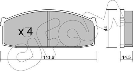 Cifam 822-245-0 - Bremsbelagsatz, Scheibenbremse alexcarstop-ersatzteile.com