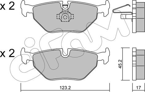 Cifam 822-261-0 - Bremsbelagsatz, Scheibenbremse alexcarstop-ersatzteile.com