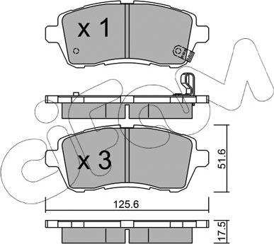 Cifam 822-793-0 - Bremsbelagsatz, Scheibenbremse alexcarstop-ersatzteile.com