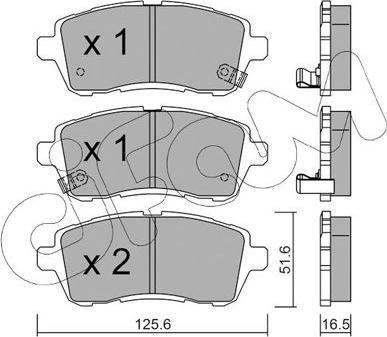 Cifam 822-793-1 - Bremsbelagsatz, Scheibenbremse alexcarstop-ersatzteile.com