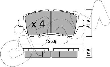 Cifam 822-793-2 - Bremsbelagsatz, Scheibenbremse alexcarstop-ersatzteile.com