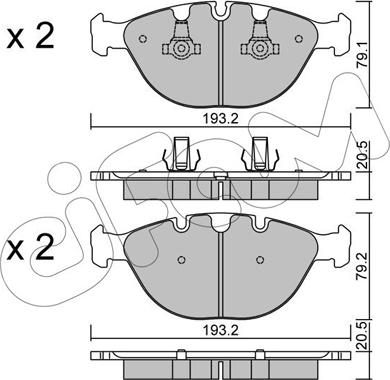 Cifam 822-771-0 - Bremsbelagsatz, Scheibenbremse alexcarstop-ersatzteile.com