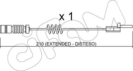Cifam SU.099 - Warnkontakt, Bremsbelagverschleiß alexcarstop-ersatzteile.com