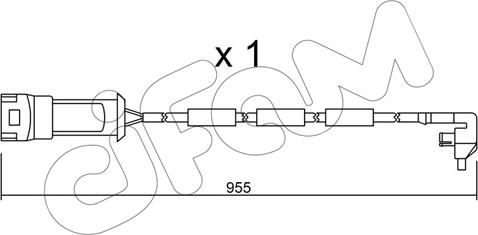Cifam SU.091 - Warnkontakt, Bremsbelagverschleiß alexcarstop-ersatzteile.com