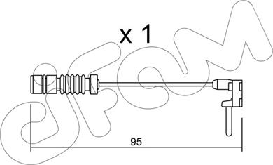 Cifam SU.011 - Warnkontakt, Bremsbelagverschleiß alexcarstop-ersatzteile.com