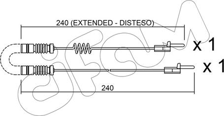 Cifam SU.109K - Warnkontakt, Bremsbelagverschleiß alexcarstop-ersatzteile.com