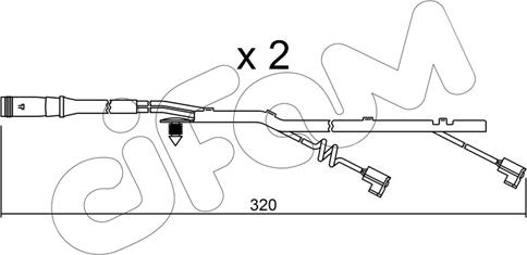 Cifam SU.185K - Warnkontakt, Bremsbelagverschleiß alexcarstop-ersatzteile.com