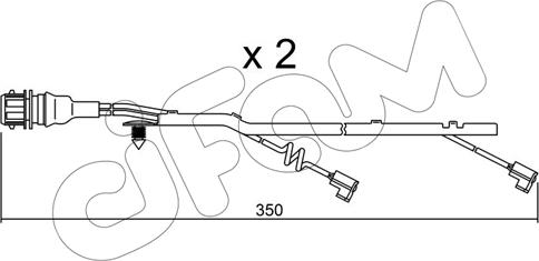 Cifam SU.182K - Warnkontakt, Bremsbelagverschleiß alexcarstop-ersatzteile.com