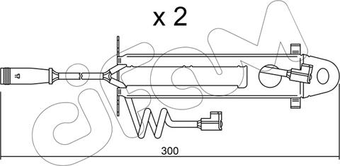 Cifam SU.173K - Warnkontakt, Bremsbelagverschleiß alexcarstop-ersatzteile.com