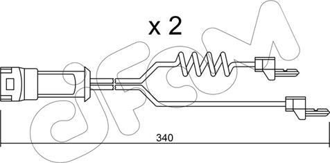 Cifam SU.172K - Warnkontakt, Bremsbelagverschleiß alexcarstop-ersatzteile.com