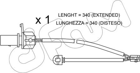 Cifam SU.295 - Warnkontakt, Bremsbelagverschleiß alexcarstop-ersatzteile.com