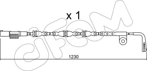 Cifam SU.257 - Warnkontakt, Bremsbelagverschleiß alexcarstop-ersatzteile.com