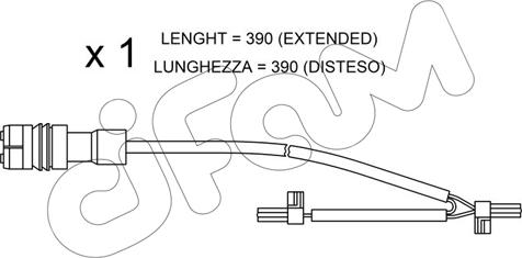 Cifam SU.264 - Warnkontakt, Bremsbelagverschleiß alexcarstop-ersatzteile.com
