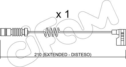 Cifam SU.209 - Warnkontakt, Bremsbelagverschleiß alexcarstop-ersatzteile.com