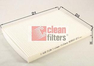 Clean Filters NC2012 - Filter, Innenraumluft alexcarstop-ersatzteile.com