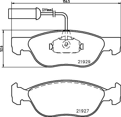 Cobreq N564 - Bremsbelagsatz, Scheibenbremse alexcarstop-ersatzteile.com