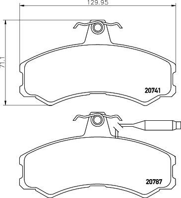 Cobreq N-560 - Bremsbelagsatz, Scheibenbremse alexcarstop-ersatzteile.com