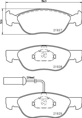 Cobreq N-562 - Bremsbelagsatz, Scheibenbremse alexcarstop-ersatzteile.com