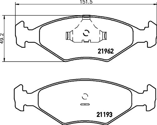 Cobreq N-235 - Bremsbelagsatz, Scheibenbremse alexcarstop-ersatzteile.com