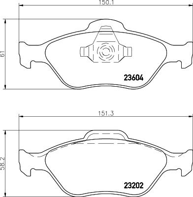 Starline BD S306P - Bremsbelagsatz, Scheibenbremse alexcarstop-ersatzteile.com