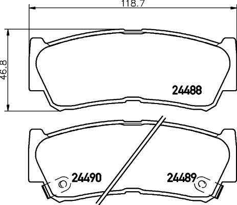 Cobreq N-1246 - Bremsbelagsatz, Scheibenbremse alexcarstop-ersatzteile.com