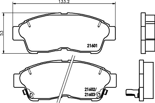 Cobreq N-841 - Bremsbelagsatz, Scheibenbremse alexcarstop-ersatzteile.com