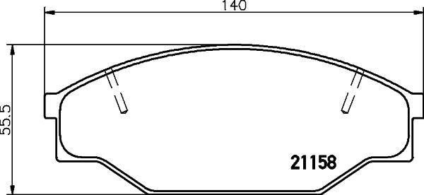 Cobreq N-847 - Bremsbelagsatz, Scheibenbremse alexcarstop-ersatzteile.com