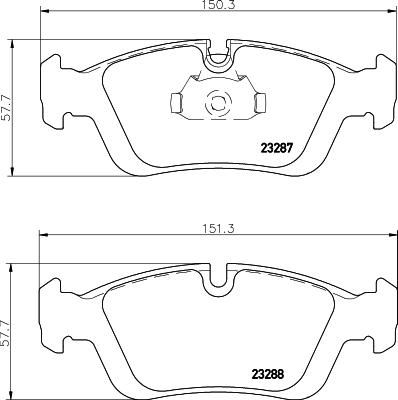 Cobreq N-859 - Bremsbelagsatz, Scheibenbremse alexcarstop-ersatzteile.com