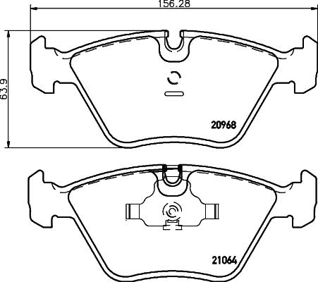 Cobreq N-863 - Bremsbelagsatz, Scheibenbremse alexcarstop-ersatzteile.com