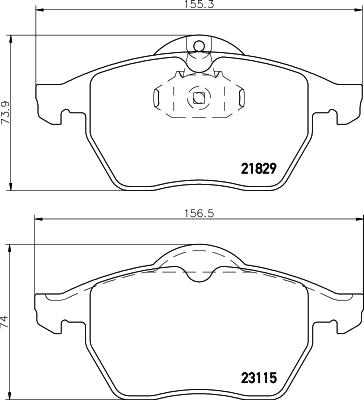 Cobreq N-348 - Bremsbelagsatz, Scheibenbremse alexcarstop-ersatzteile.com