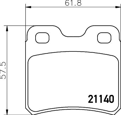 Cobreq N-326 - Bremsbelagsatz, Scheibenbremse alexcarstop-ersatzteile.com