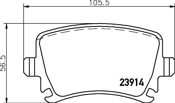 ATE 23914 - Bremsbelagsatz, Scheibenbremse alexcarstop-ersatzteile.com