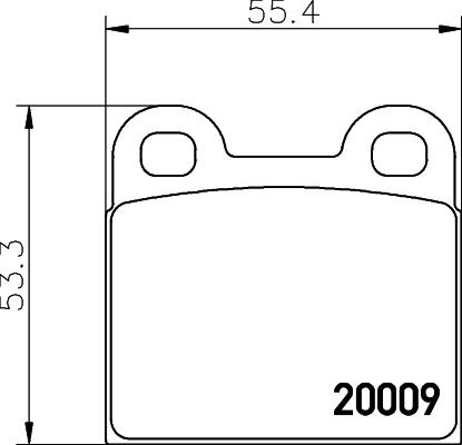 Cobreq N-201 - Bremsbelagsatz, Scheibenbremse alexcarstop-ersatzteile.com